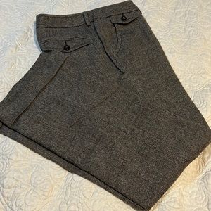 Eddie Bauer Shaw style wool cuffed trousers size 8